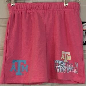 Gen 2 Licensed Texas A & M Aggies Cotton Pink Shorts Size Medium NWT